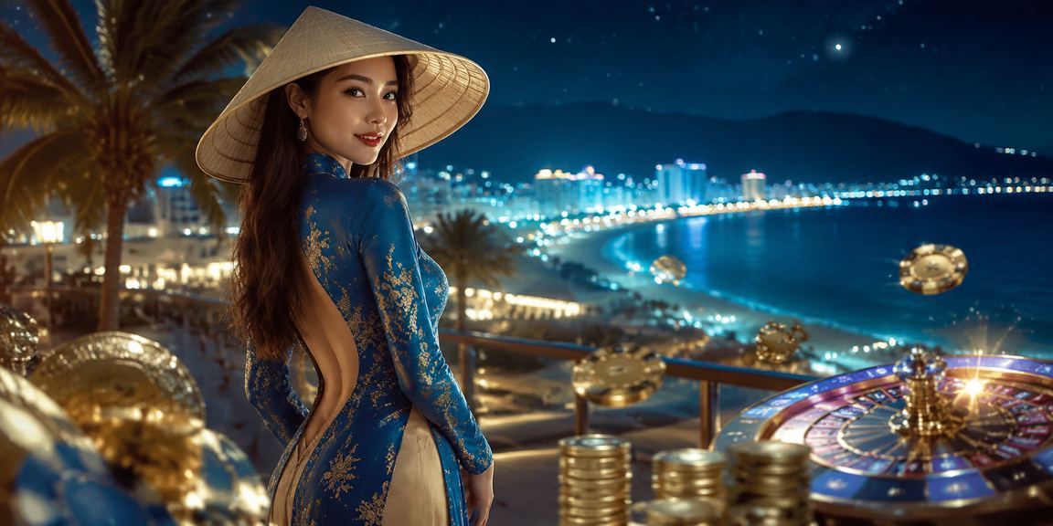 Phụ nữ mặc áo dài tham gia casino trực tuyến tại Đà Nẵng trong không khí thanh lịch