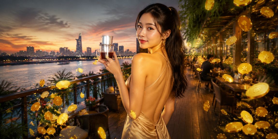 Người dùng Sài Gòn nhâm nhi cà phê sáng và theo dõi kết quả cá cược trực tuyến trên điện thoại